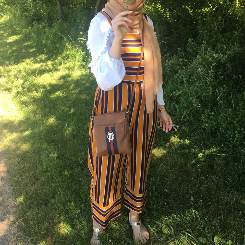 Striped jumpsuit